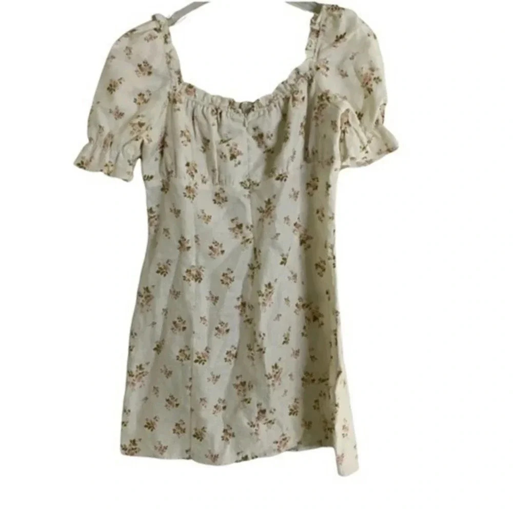 Reformation Robles Mini Dress Linen B624 - Picture 3 of 4